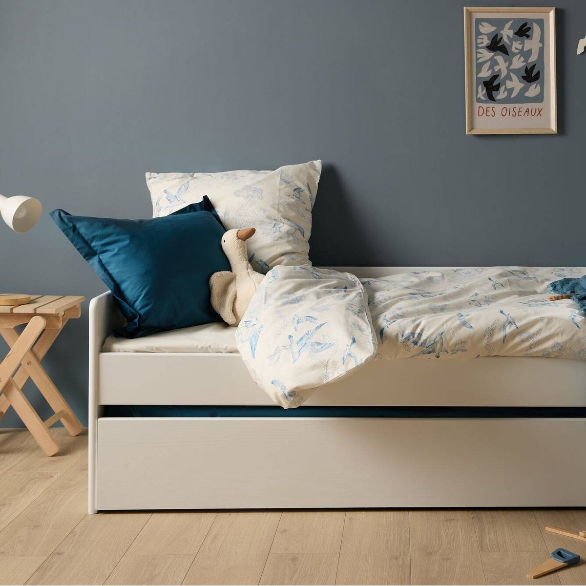 Lit banquette gigogne - SANDRO blanc, CAMIF