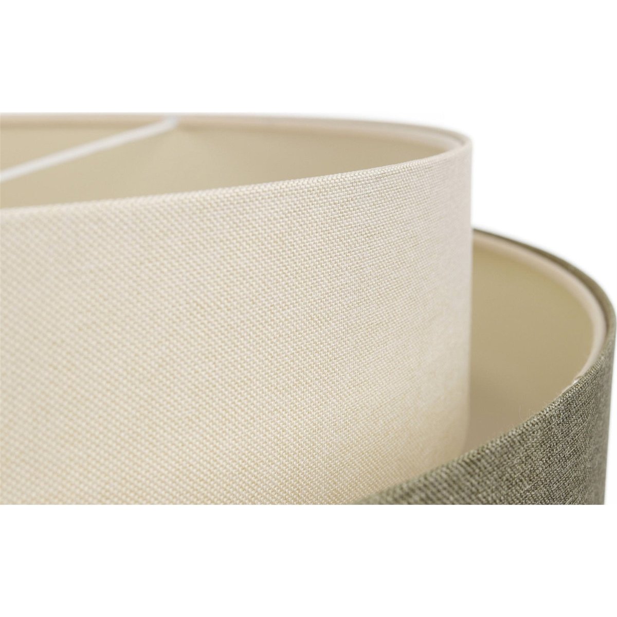 Suspension en tissu et rotin, BOHO ELEGANT beige crème et rotin naturel, BPS KONCEPT