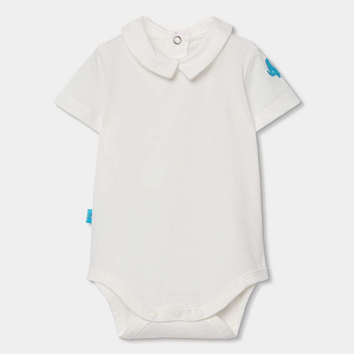 Ensemble bébé salopette et t-shirt coton bleu, BOBOLI