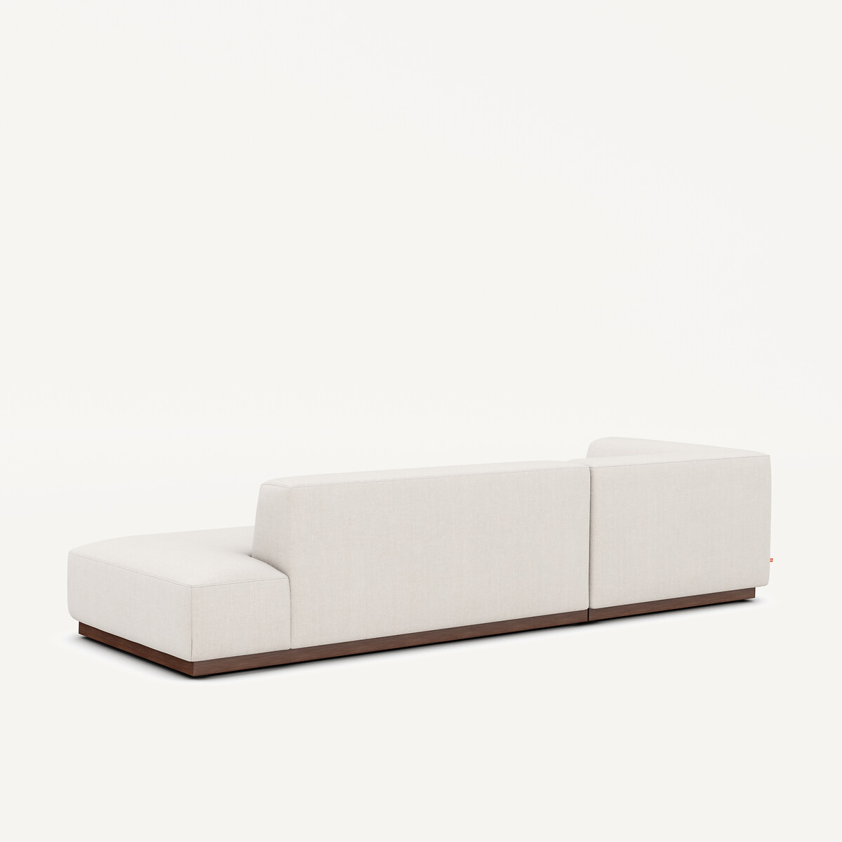 Canapé d'angle gauche XL, en coton et lin, JACOPO beige, AM.PM
