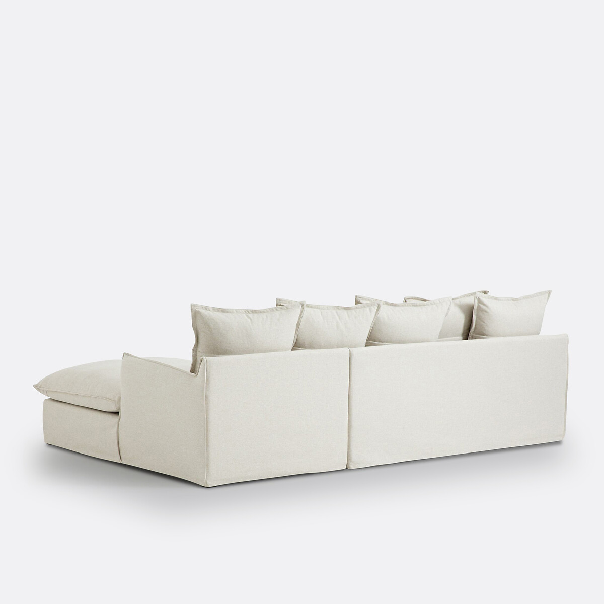 Housse de canapé d'angle droit polyester, Odna ecru, LA REDOUTE INTERIEURS