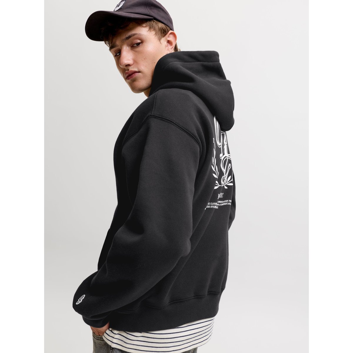 Sweat À Capuche black 1, JACK & JONES