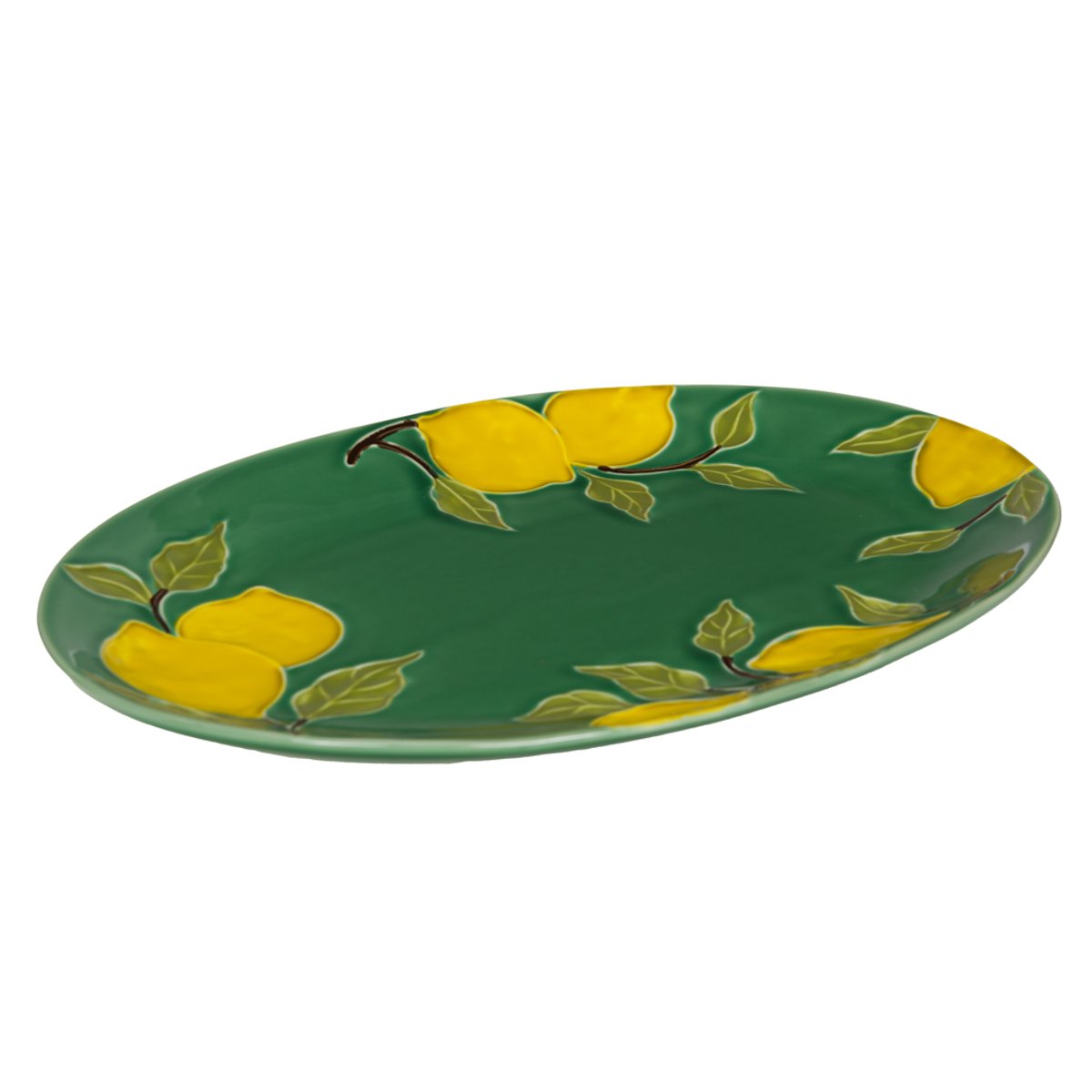 Plat ovale Lemon 39x28 cm - LEMON vert, TABLE PASSION