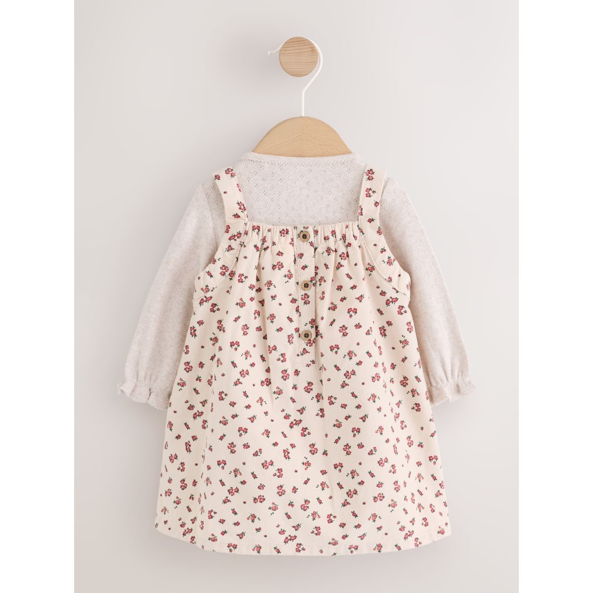 Robe, body et collants bébé, 3 pièces cordon floral écru, NEXT