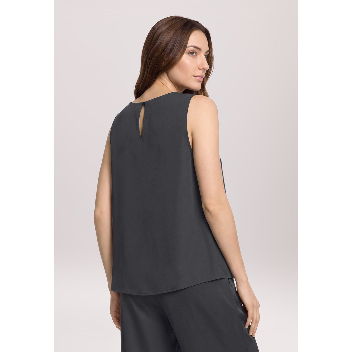 Haut façon blouse unicolore noir, BETTY BARCLAY