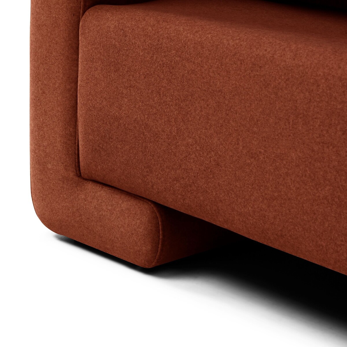 Marley Curved Velvet Sofabed burnt orange, ÉDITÉ
