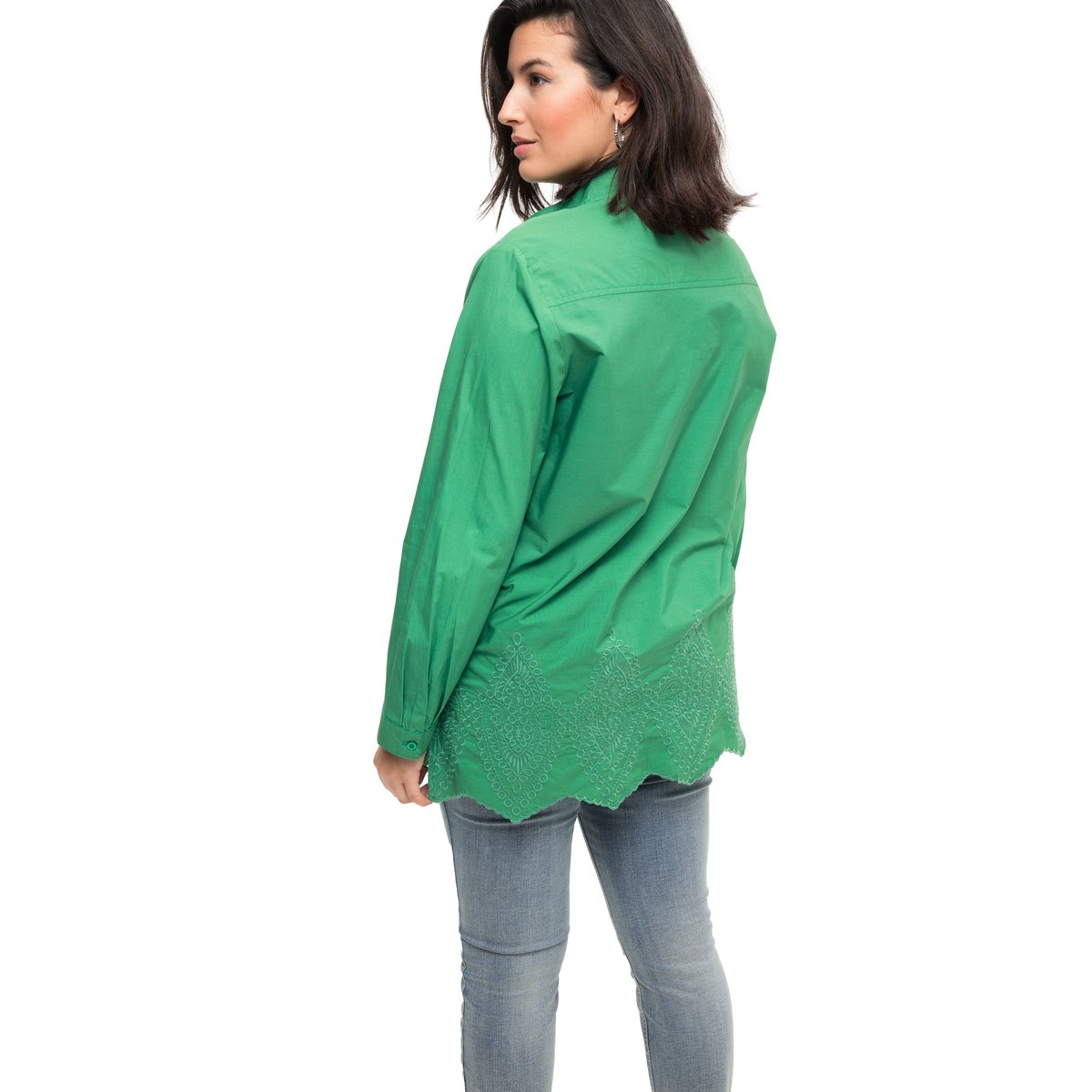 Chemisier oversized avec broderie sur la menthe verte, STUDIO UNTOLD