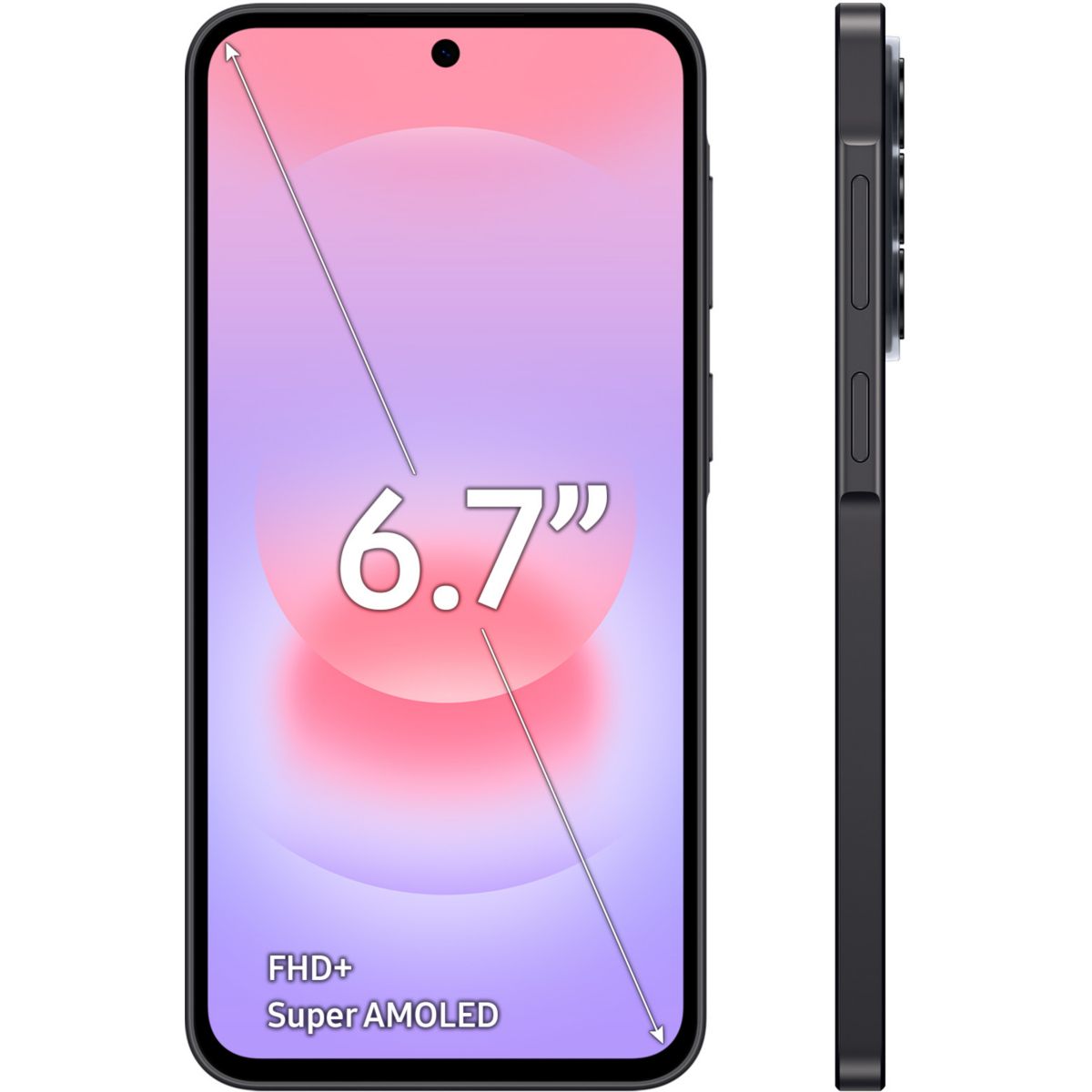 Smartphone Galaxy A37 5G 256Go Graphite couleur unique, SAMSUNG