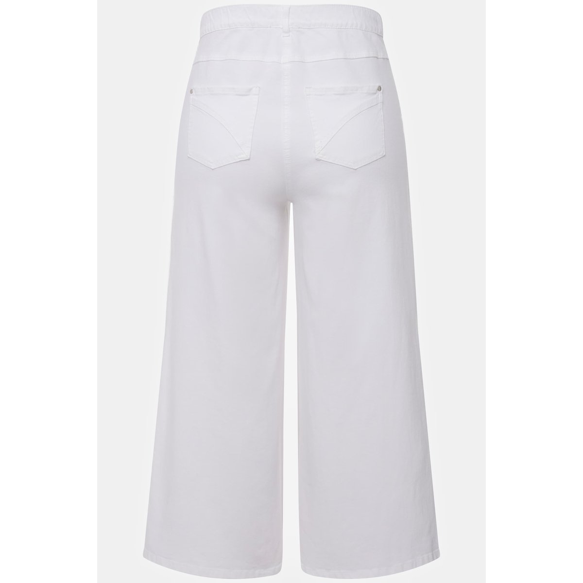 Jupe-culotte en jean. Coupe Marlene à jambe blanc neige, ULLA POPKEN