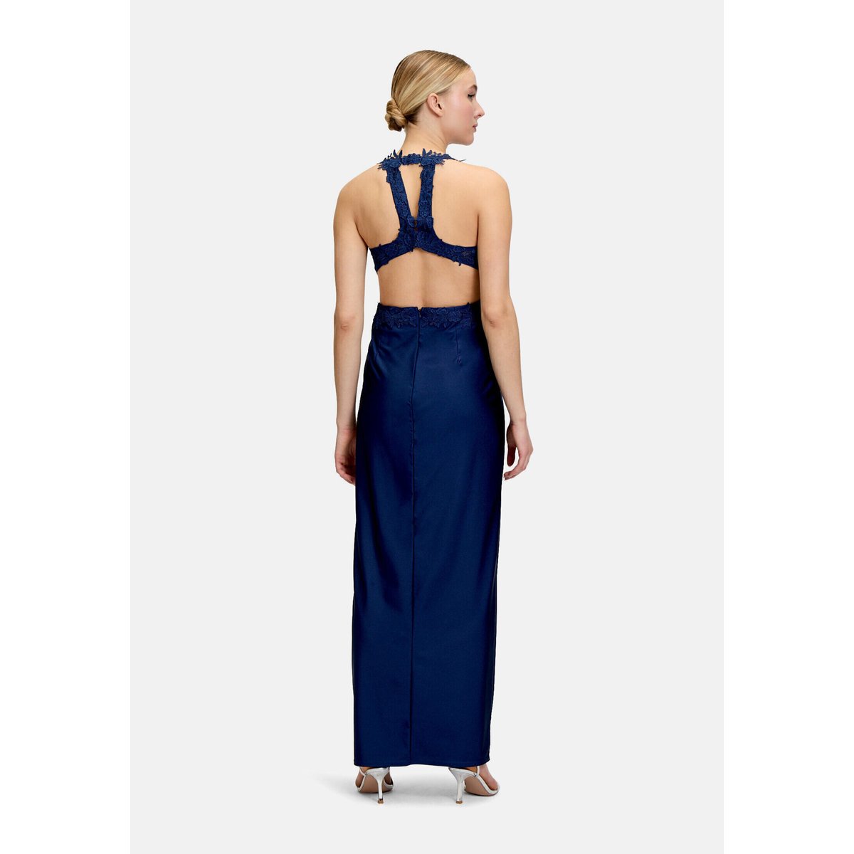 Robe de soirée à strass festival blue, VERA MONT