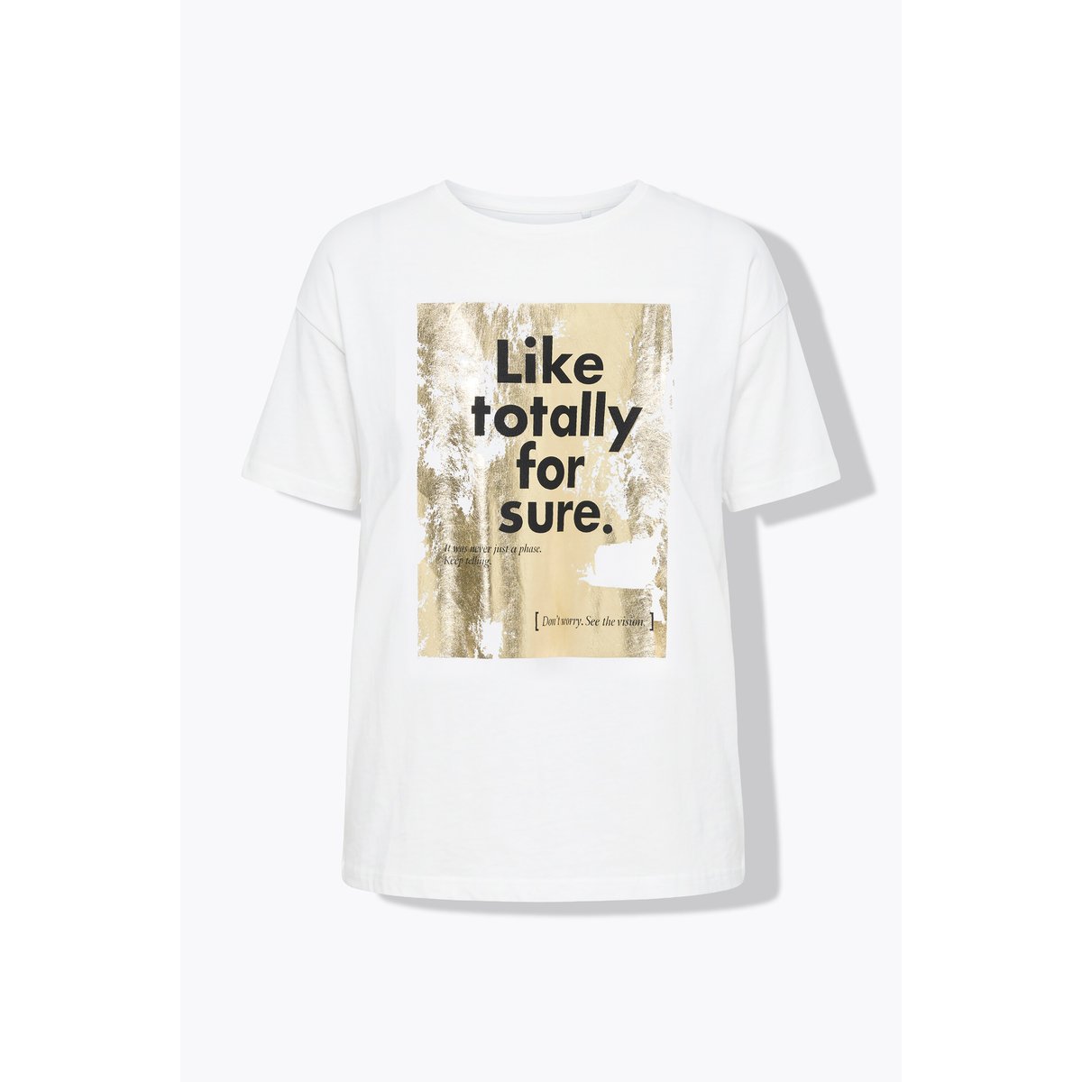 T-shirt oversize, style métallisé audacieux blanc cassé, STUDIO UNTOLD