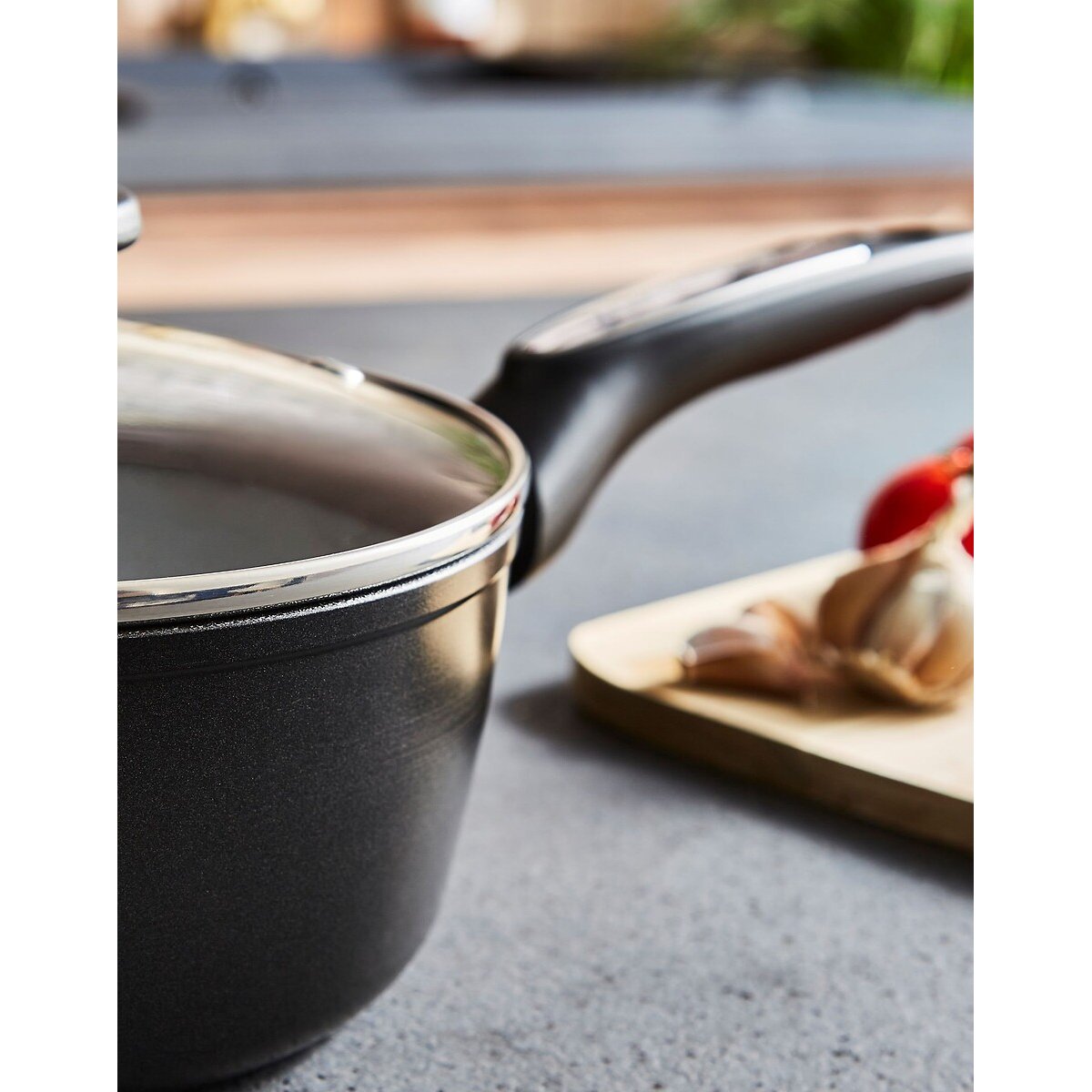 3-Piece Forged Aluminium Saucepan Set graphite, MORPHY RICHARDS