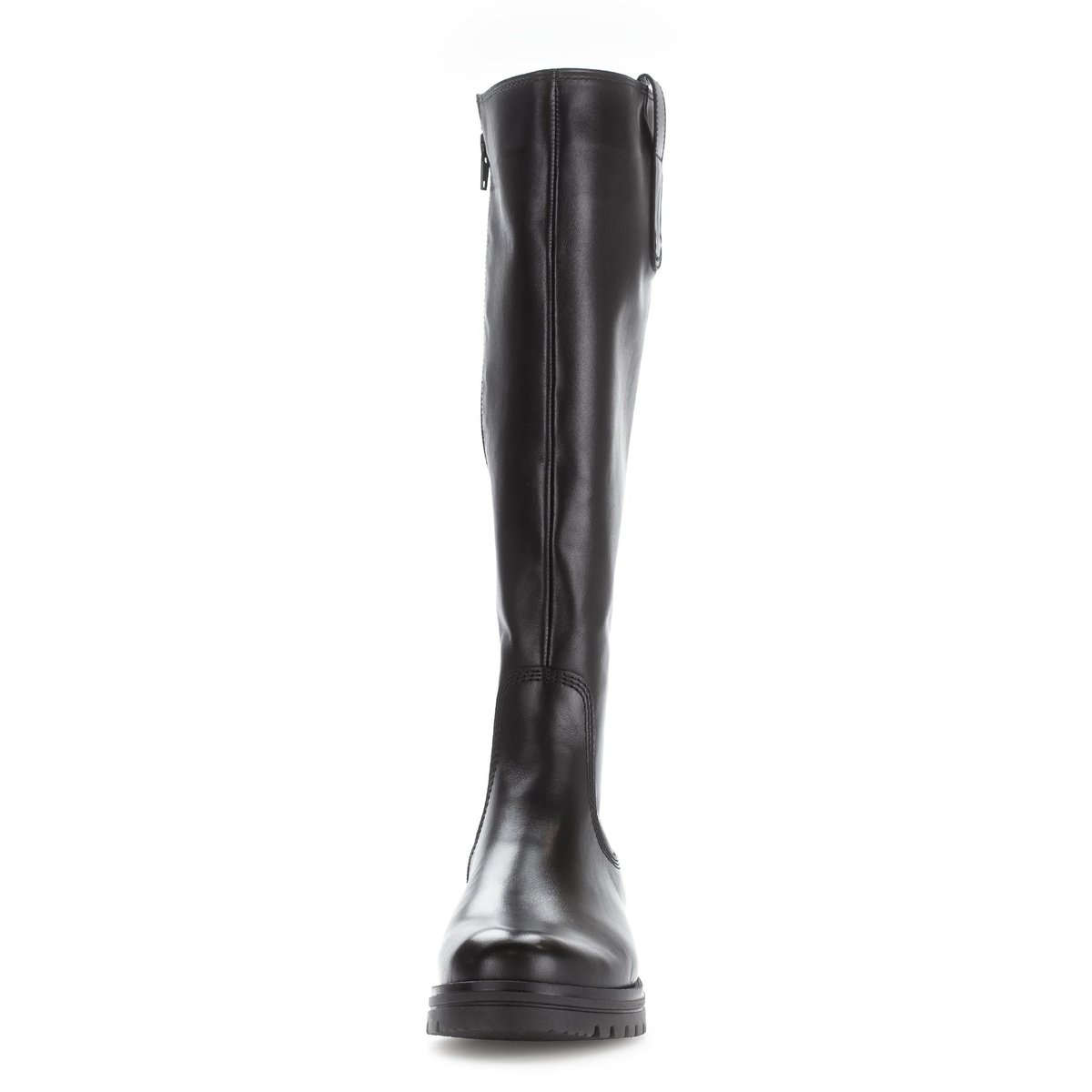 Bottes en cuir lisse à talon décroché noir lisse, GABOR