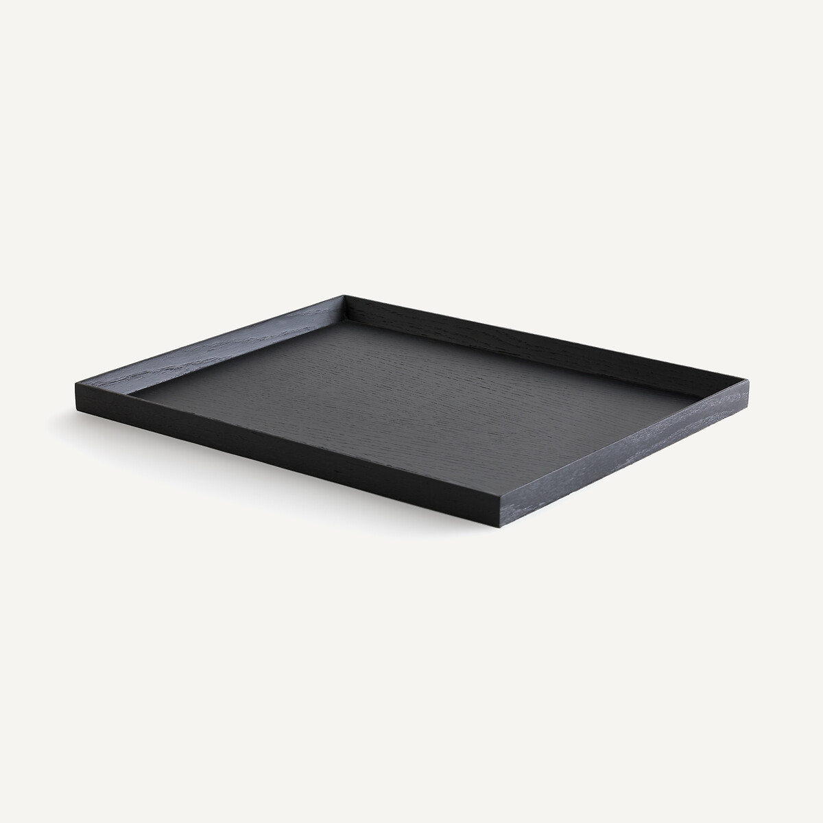 Plateau 45 x 35 cm chêne teinté noir, Katori noir, AM.PM