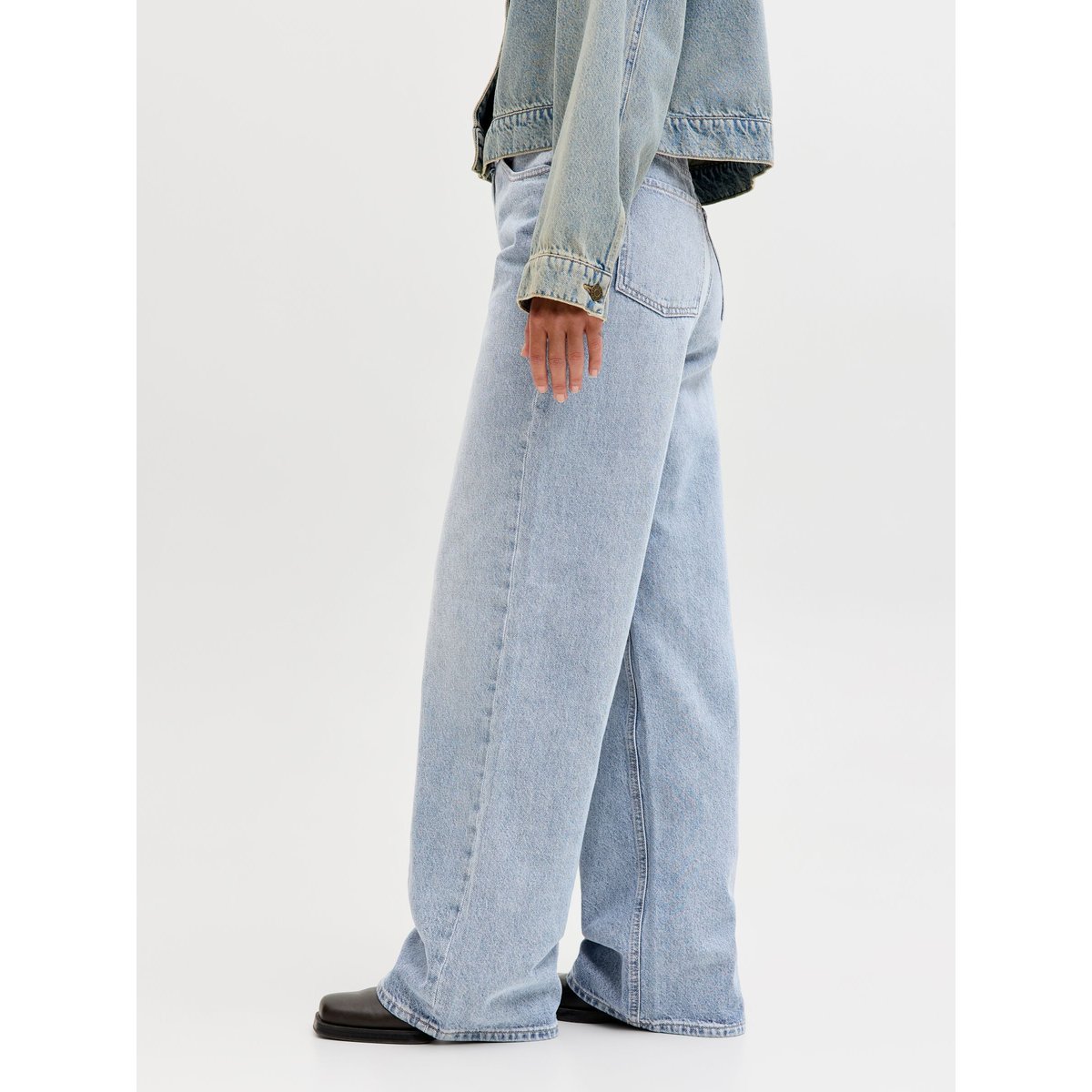 Jean À Coupe Large light blue denim, JJXX