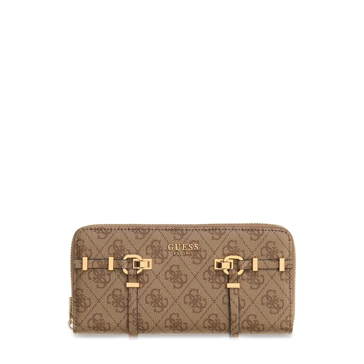 Portefeuille À Logo Leona beige multi, GUESS