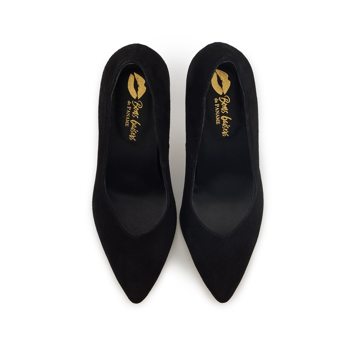 Escarpins Aurore Cuir Suede noir, BONS BAISERS