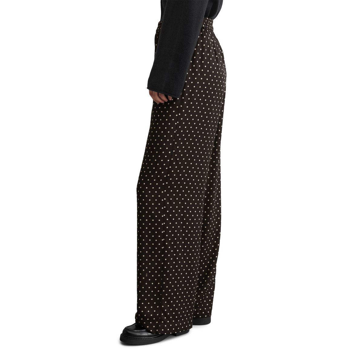 Pantalon large avec taille élastique en LENZING™ ECOVERO™ combo, MARC O'POLO
