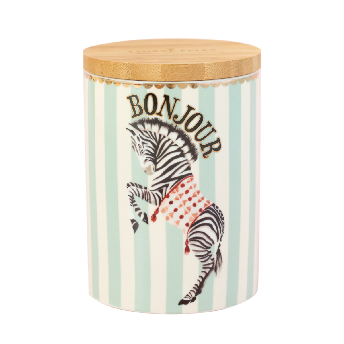 "Bonjour" Medium Zebra Storage Jar multi-coloured, YVONNE ELLEN