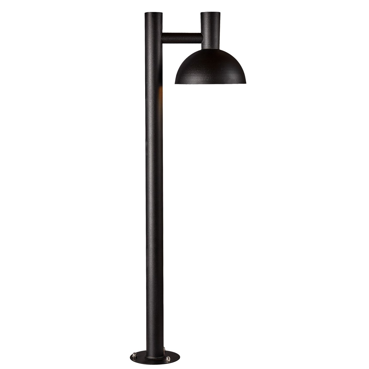 Potelet à la forme Hémisphérique et son style classique en métal, ARKI 100 noir, NORDLUX