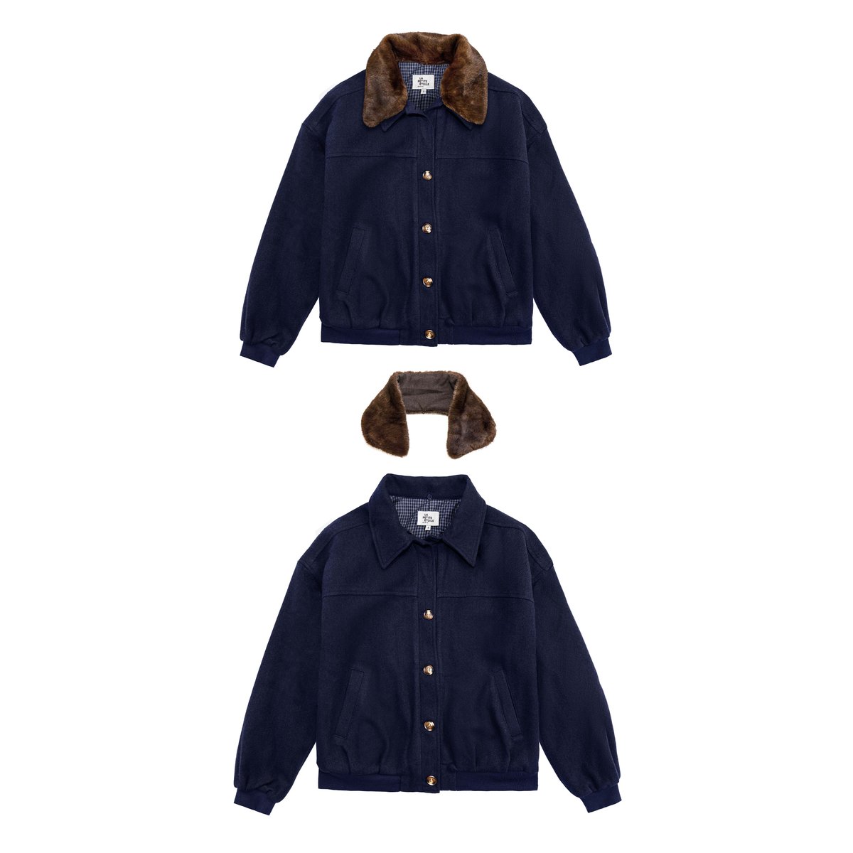 VESTE uni VIDEL 25-marine, LA PETITE ETOILE