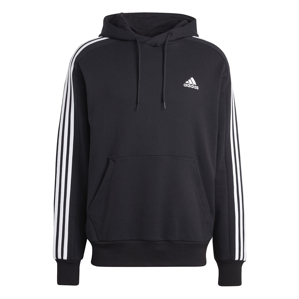 Sweat capuche à bandes noir, ADIDAS SPORTSWEAR