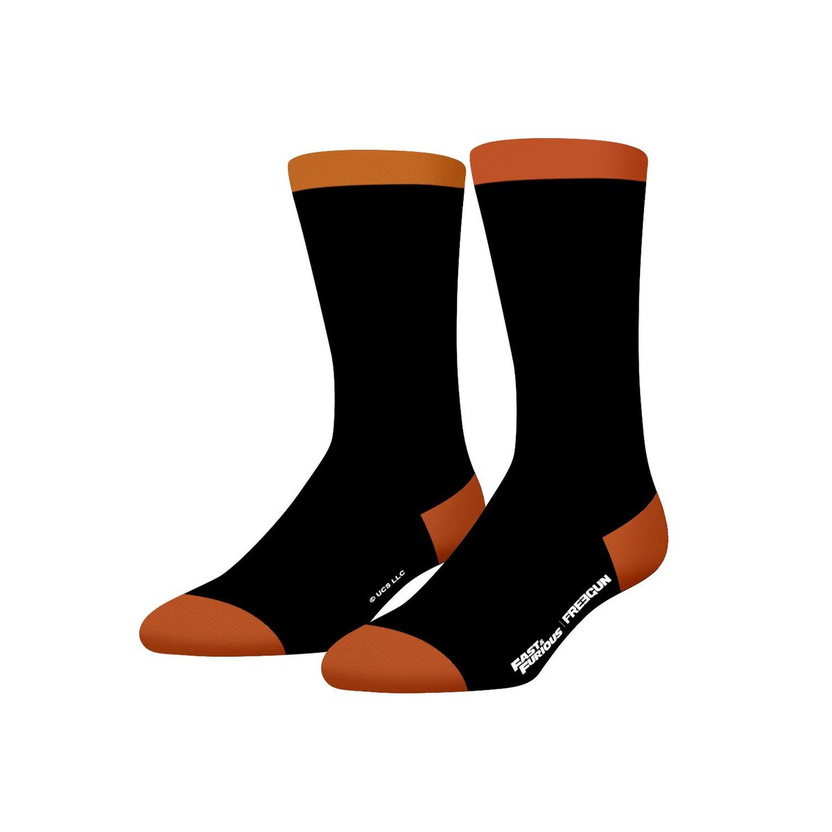 Lot De 4 Chaussette Fast And Furious orange/rouge/noir/gris/blanc, FREEGUN