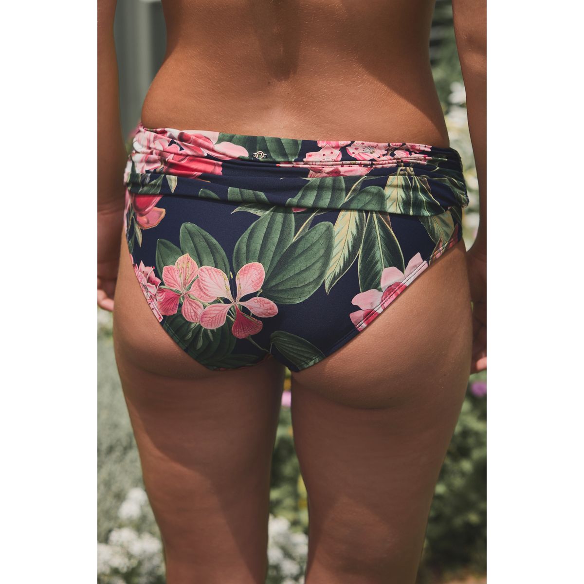 Bas de bikini collection kew floral bleu marine/rose, NEXT