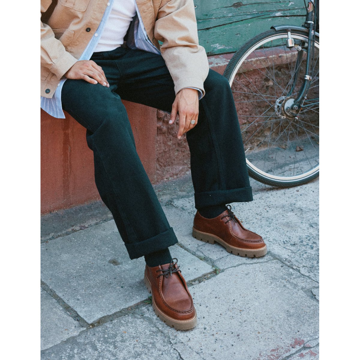 Derbies GONTRAN cuir cognac, ODAJE