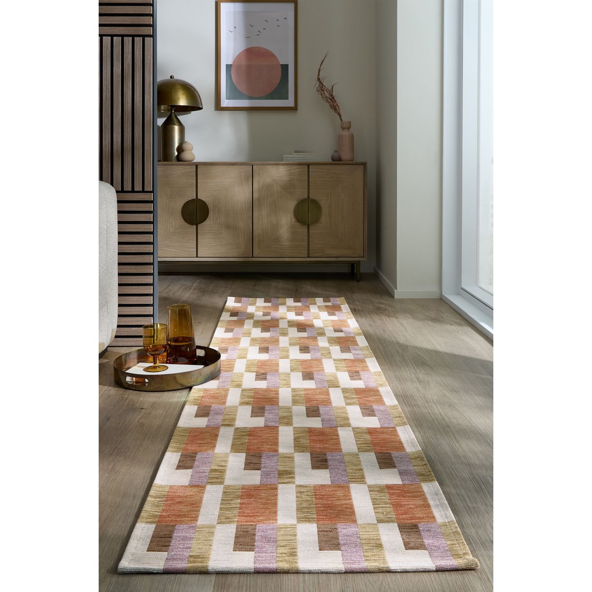 Tapis moderne RILEY BLOCK GEO multicolore, FLAIR RUGS