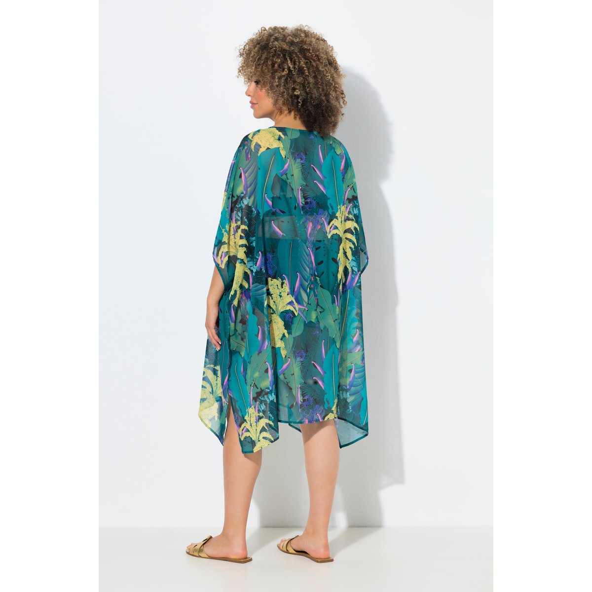 Tunique motif jungle vert turquoise, ULLA POPKEN