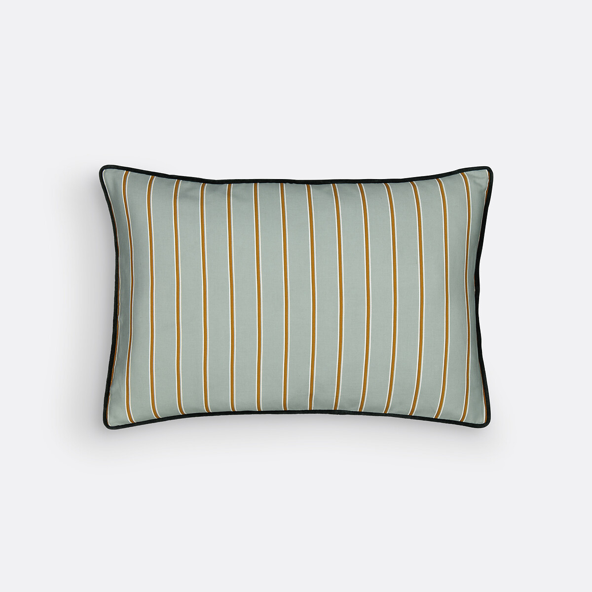 Housse de coussin rayée 60x40 cm, Georgio vert de gris, LA REDOUTE INTERIEURS