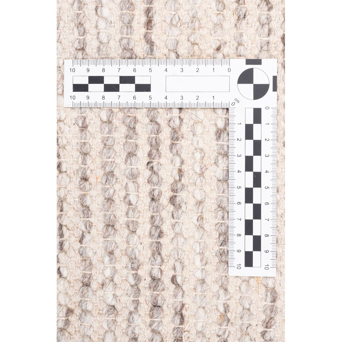 Tapis en laine vierge noué à la main gris, THEKO