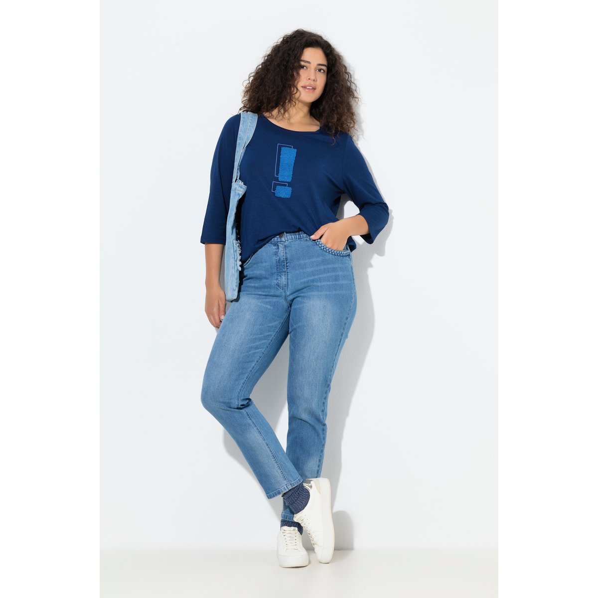 Jean Mia, jambe droite et fine bleu jean, ULLA POPKEN