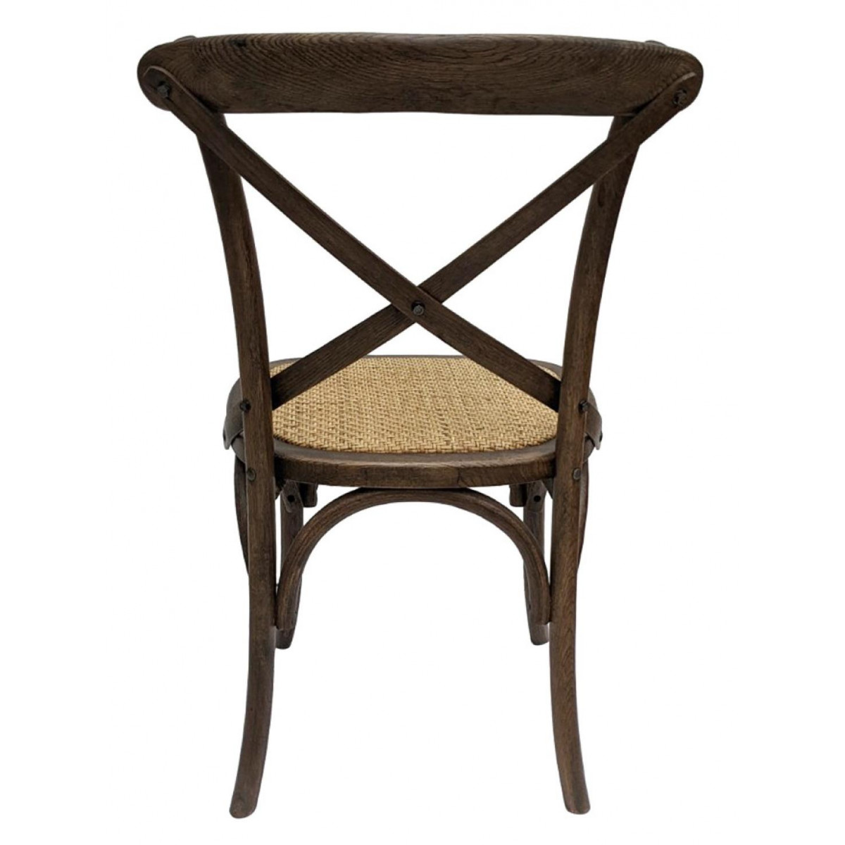 Chaise bistrot chêne foncé en bouleau - marron, INTERIOR'S
