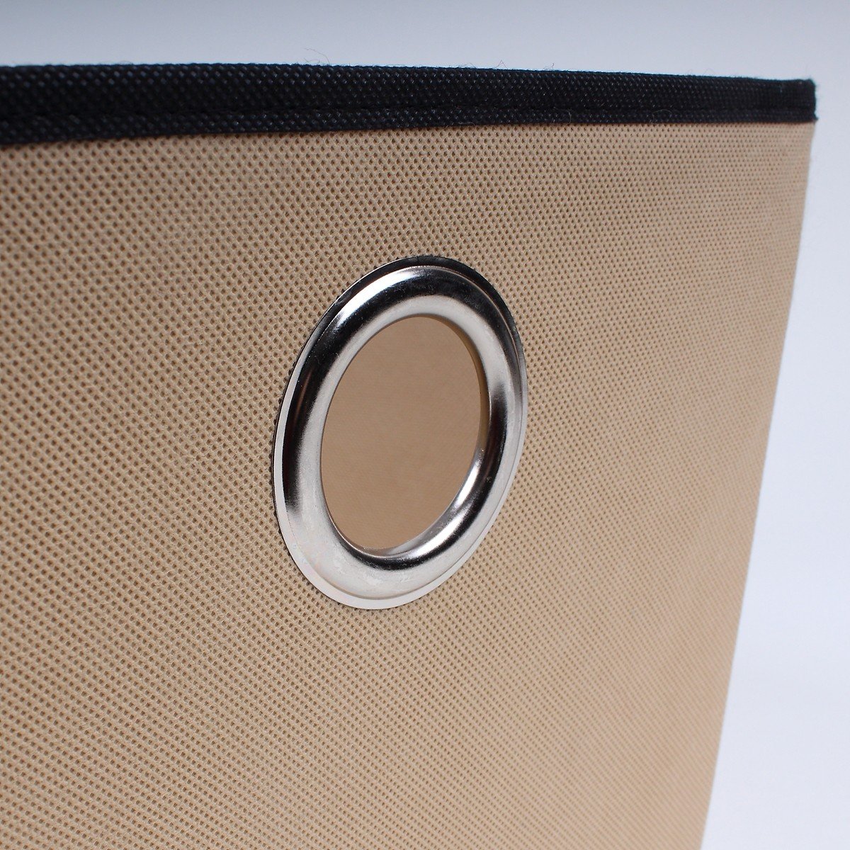 Corbeille beige en tissu avec oeillet beige, CALICOSY