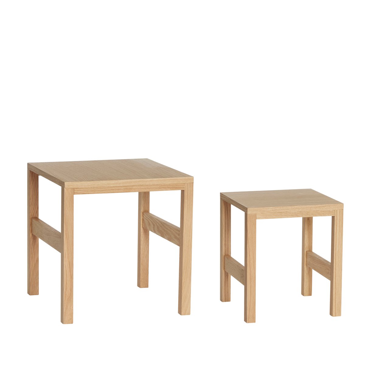 Table d'appoint en placage de chêne PUZZLE naturel, HUBSCH