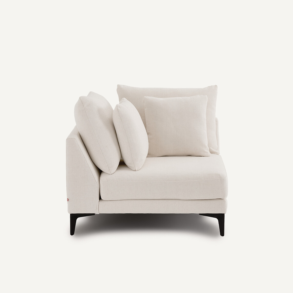 Ecksofa aus Polyestergewebe, MODERNISTE, Design Emmanuel Gallina kreide, AM.PM X EMMANUEL GALLINA