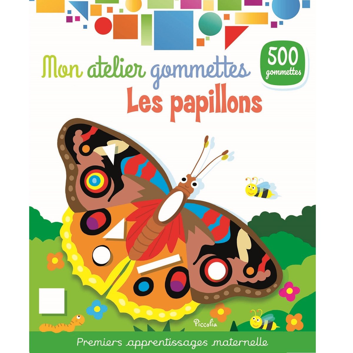 Mon atelier gommettes Les papillons blanc, PICCOLIA EDITIONS