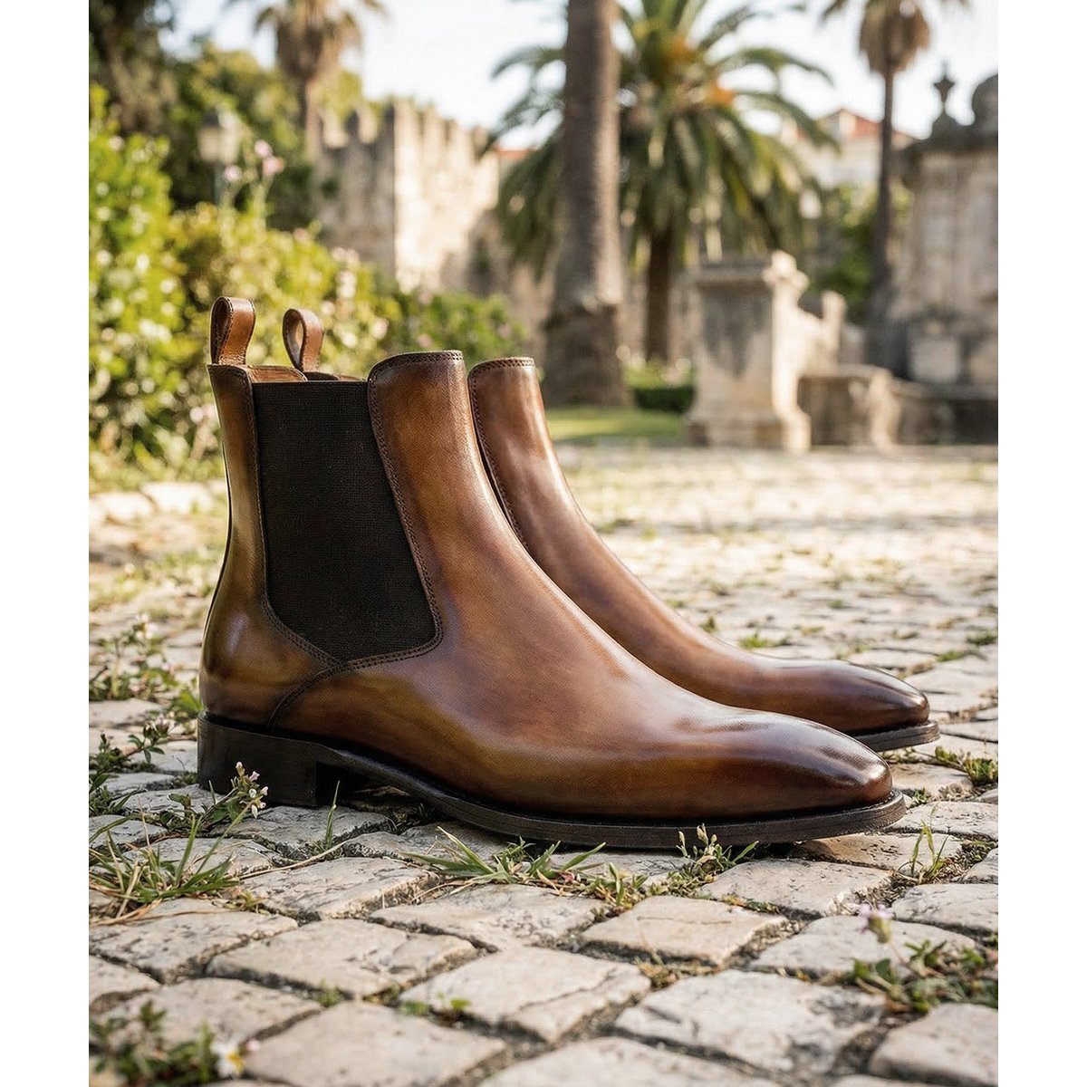 Bottines FIRENZE marron patiné, FINSBURY