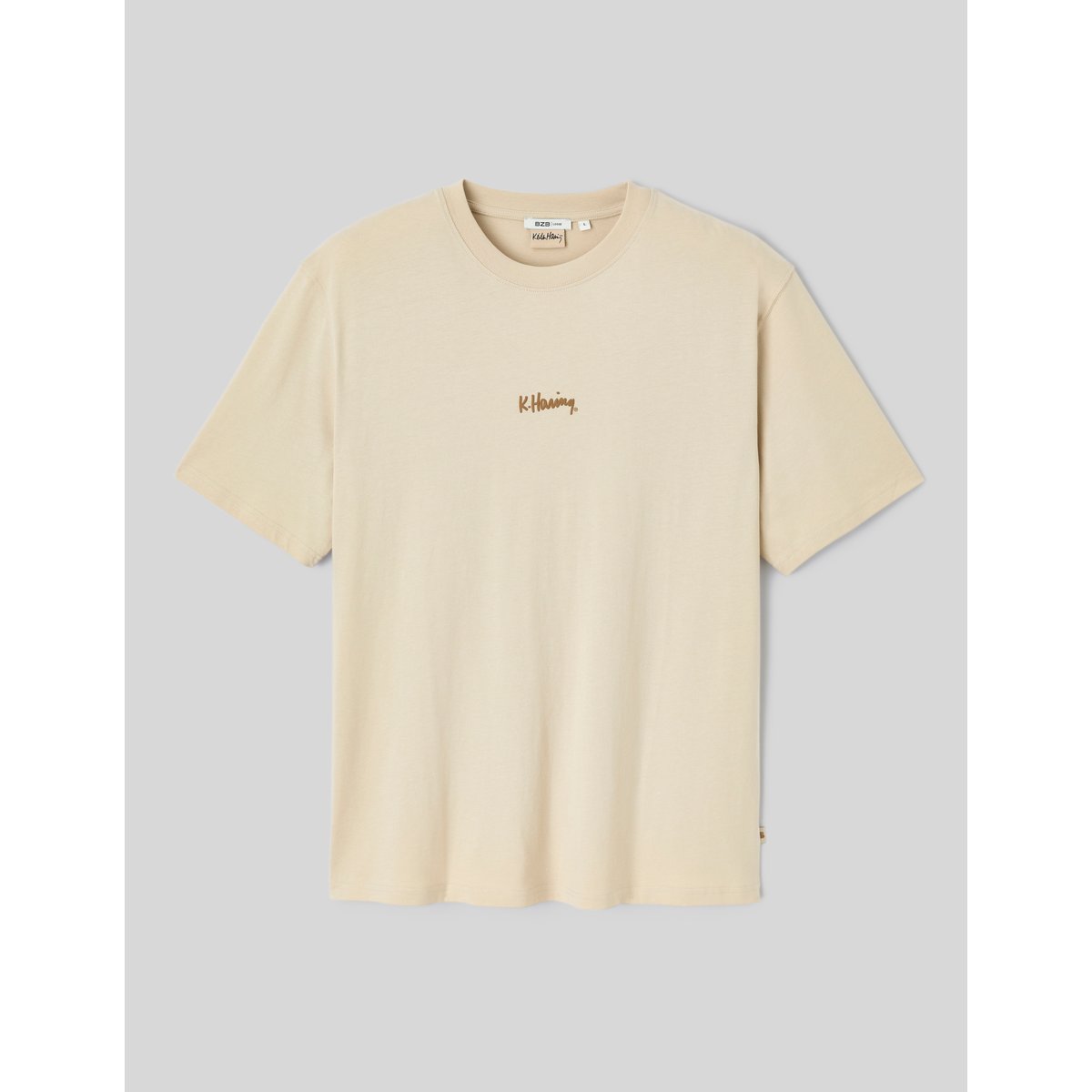 T-shirt licence keith haring blanc cassé, BZB