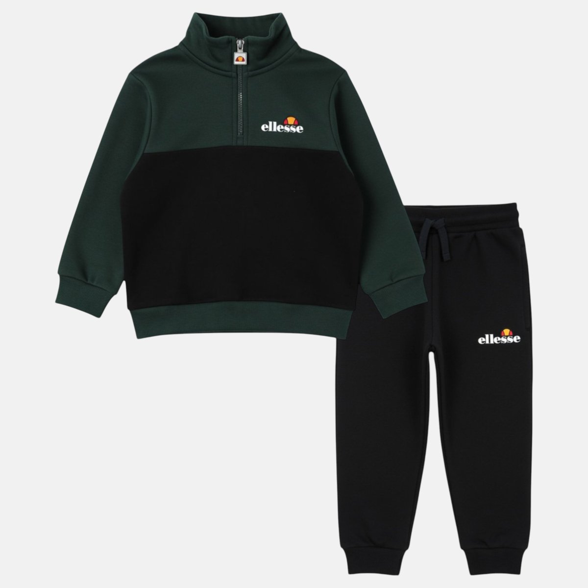 Ensemble sweat et pantalon de jogging imprimés SQUAD vert foncé, ELLESSE