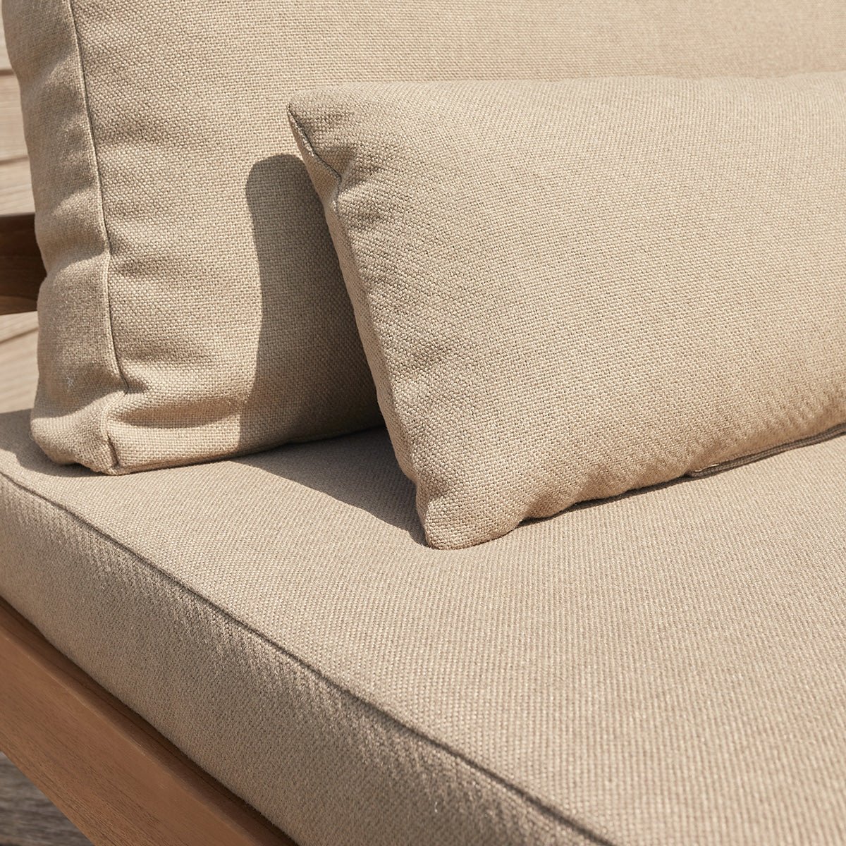 Fauteuil de jardin en teck massif taupe PALMA taupe, BERAH GETAH
