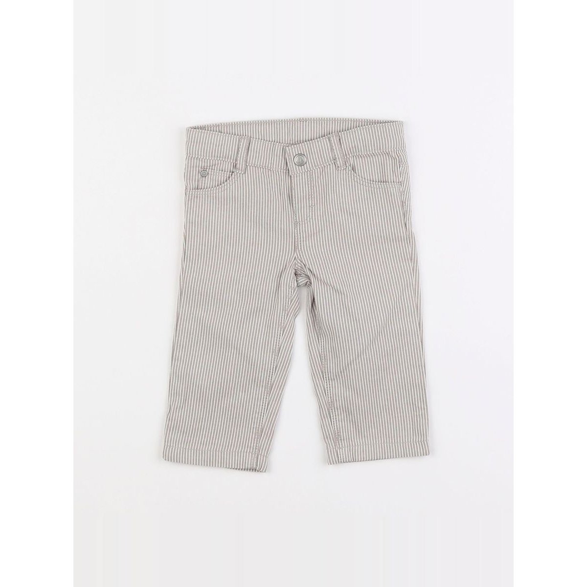 Pantalon - Très bon état blanc, gris, PETIT BATEAU
