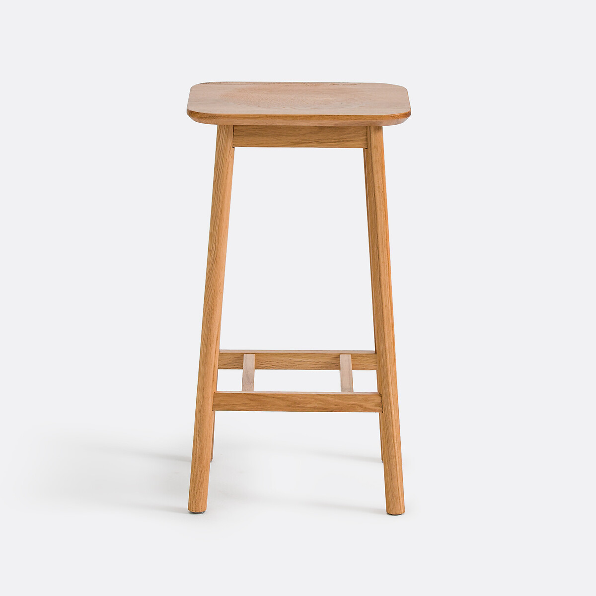 Sgabello da bar in rovere massiccio H65 cm, Monsio quercia, LA REDOUTE INTERIEURS
