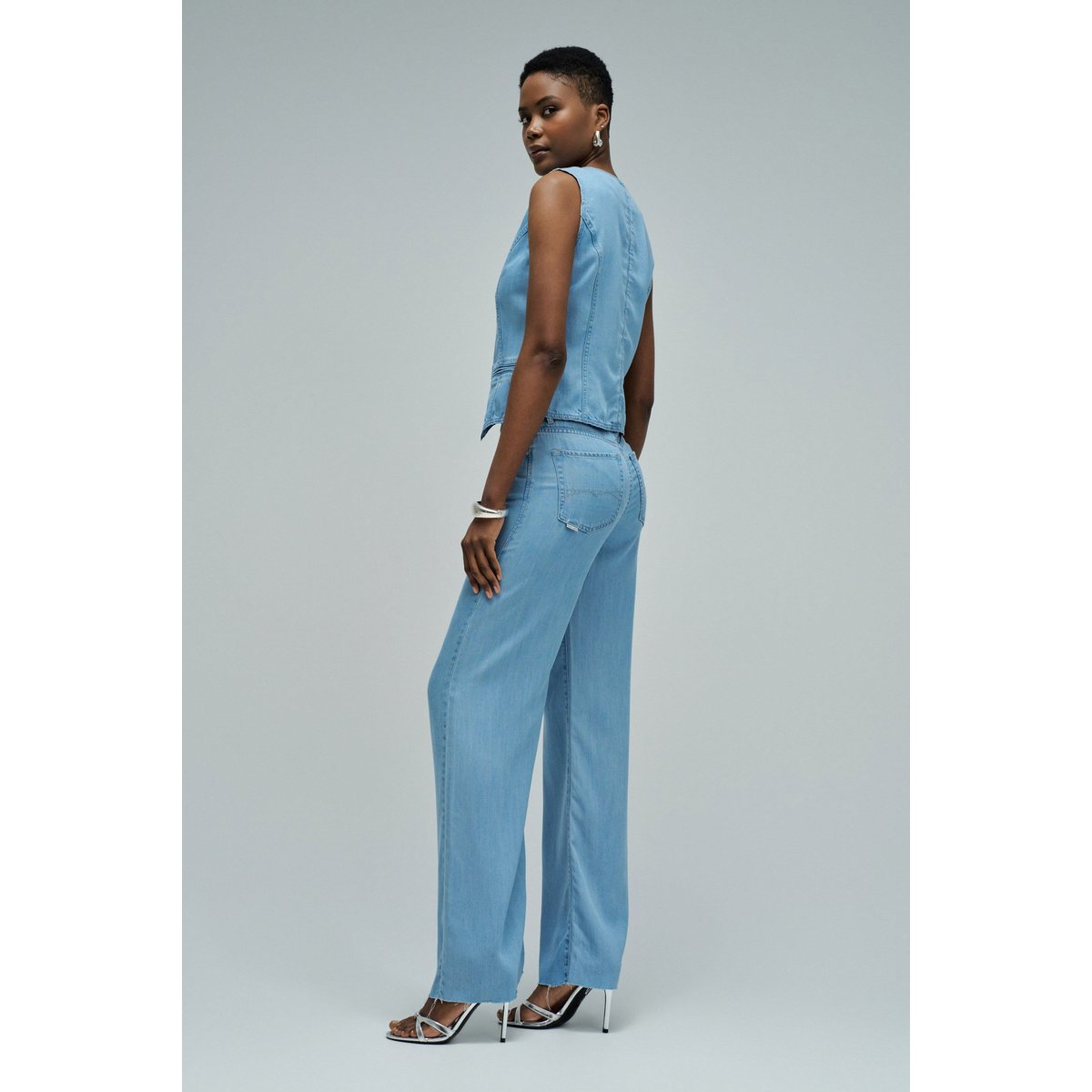 GILET EN LIGHTDENIM bleu, SALSA JEANS