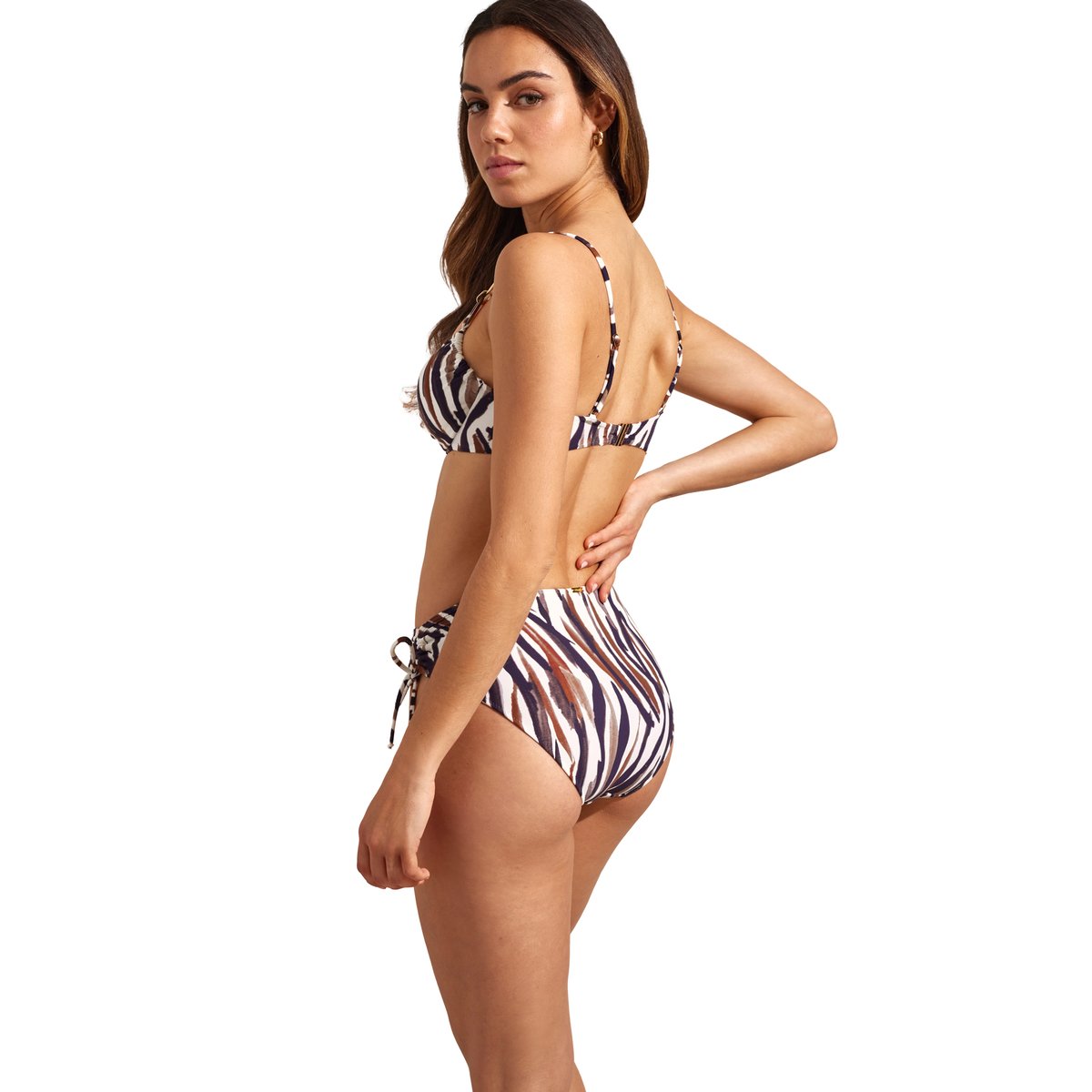 Bas maillot slip de bain côtés réglables SERENGETI ivoire, SELMARK MARE