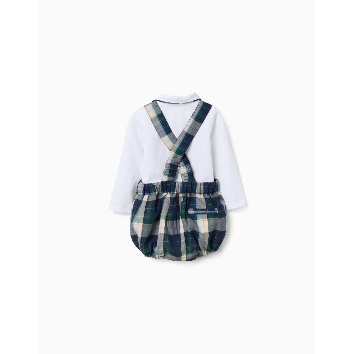 Ensemble body + short à carreaux B&S bleu foncé, ZIPPY
