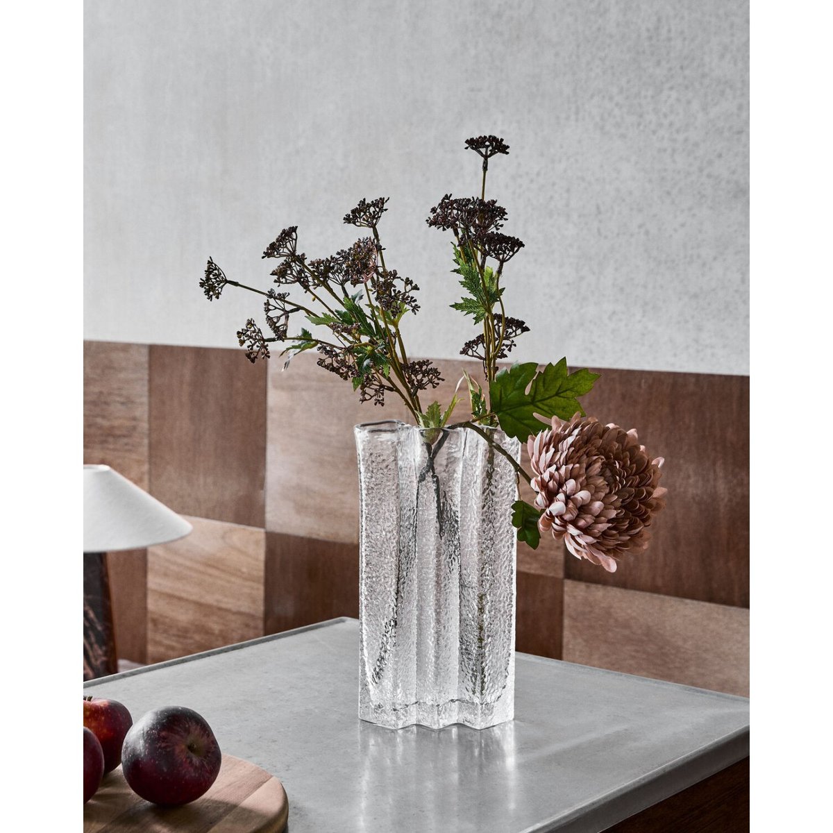 Vase en verre Zuri 16 cm transparent, HOUSE DOCTOR