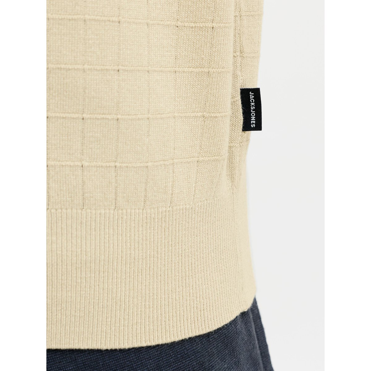 Polo Tricoté grise - alfalfa 1, JACK & JONES